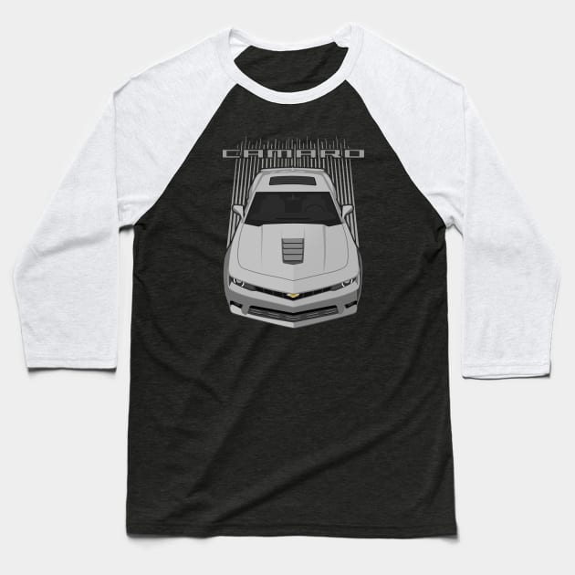 Camaro SS 5th gen 14-15 - silver Baseball T-Shirt by V8social